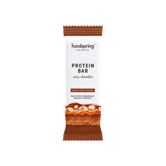 Foodspring Barrita de Proteínas Extra Chocolate 60g Foodspring Barrita de Proteínas Extra Chocolate 60g