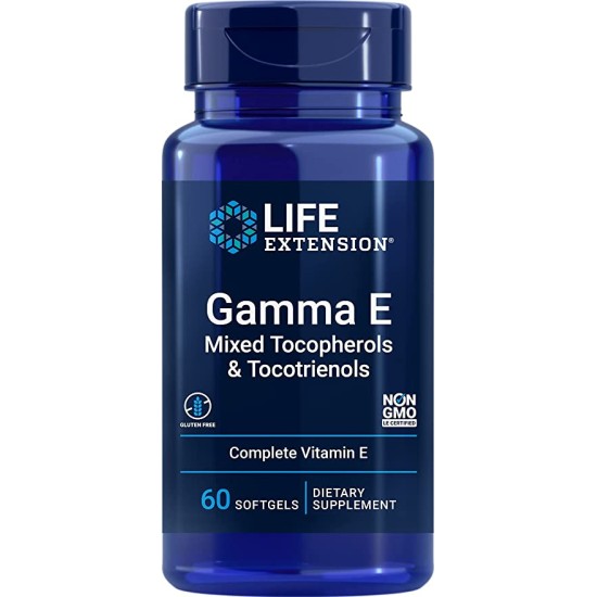 Life Extension Gamma Tocopjerol Tocotrienols Vitamina E, 60 Caps