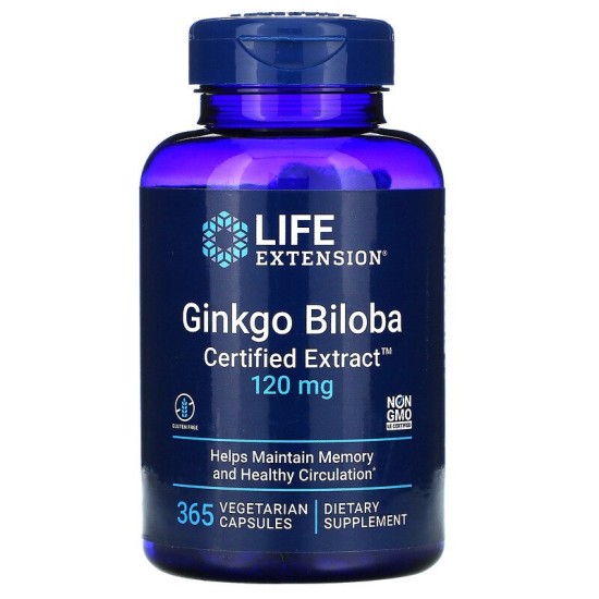 Life Extension Ginkgo Biloba 120mg 365 Caps Life Extension Ginkgo Biloba 120mg 365 Caps
