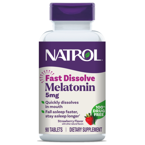 NATROL MELATONINA 5MG FAST DISSOLVE FRESA 150 CAPS
