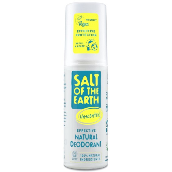 Salt Of The Earth Unscented Spray 100ml Salt Of The Earth Unscented Spray 100ml