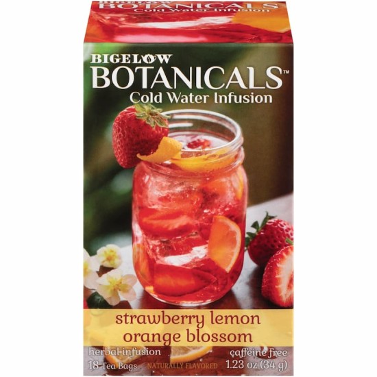 Bigelow Botanicals Cold Water Infusion Strawberry Lemon Orange Blossom Bigelow Botanicals Cold Water Infusion Strawberry Lemon Orange Blossom