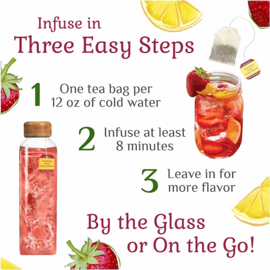 Bigelow Botanicals Cold Water Infusion Strawberry Lemon Orange Blossom Bigelow Botanicals Cold Water Infusion Strawberry Lemon Orange Blossom