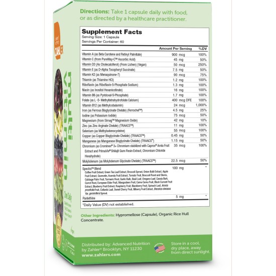 Zahler Multivitamin one daily 60 caps Zahler Multivitamin one daily 60 caps