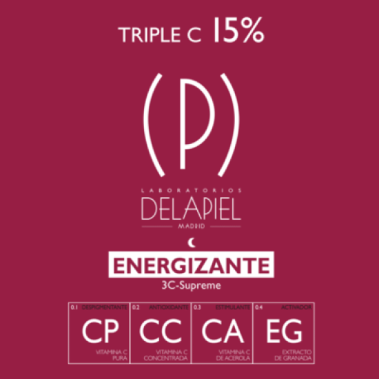 Delapiel Energizante Triple C 15% - 15 Ampollas Delapiel Energizante Triple C 15% - 15 Ampollas