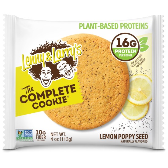 Lenny & Larry's The Complete Cookie Lemon Poppy Seed 113g Lenny & Larry's The Complete Cookie Lemon Poppy Seed 113g