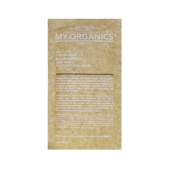 My Organics Sebum Control Hair Mud 40g My Organics Sebum Control Hair Mud 40g