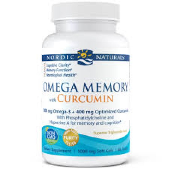 Nordic Omega Memory With Curcumin 60 Cápsulas Nordic Omega Memory With Curcumin 60 Cápsulas