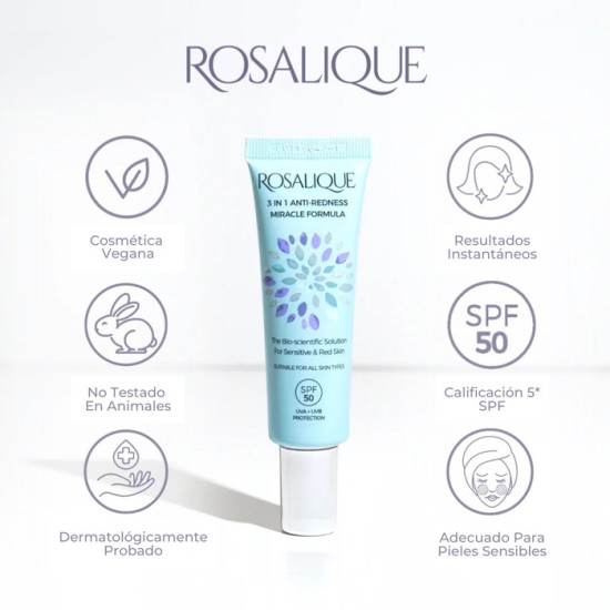 ROSALIQUE Anti Redness Skincare 3 In 1 Antiredness Miracle Formula