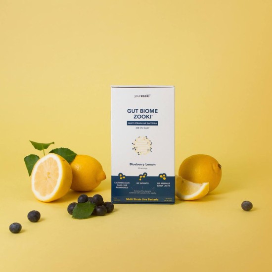 Yourzooki Gut Biome Blueberry Lemon 30 Servings Yourzooki Gut Biome Blueberry Lemon 30 Servings