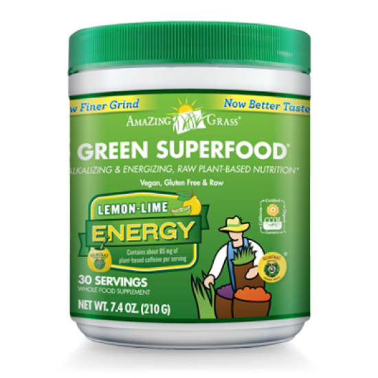 Green Superfood Energy Lemon-Lime 30 Servings 210g Green Superfood Energy Lemon-Lime 30 Servings 210g