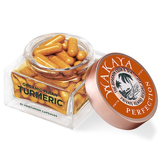 Pink Fijian Wakaya Organic Fijian Turmeric Capsules Pink Fijian Wakaya Organic Fijian Turmeric Capsules