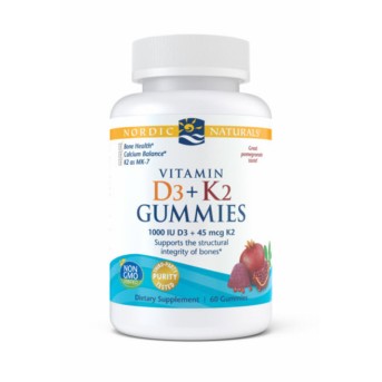 Nordic Vitamin D3+ K2 60 Gummies