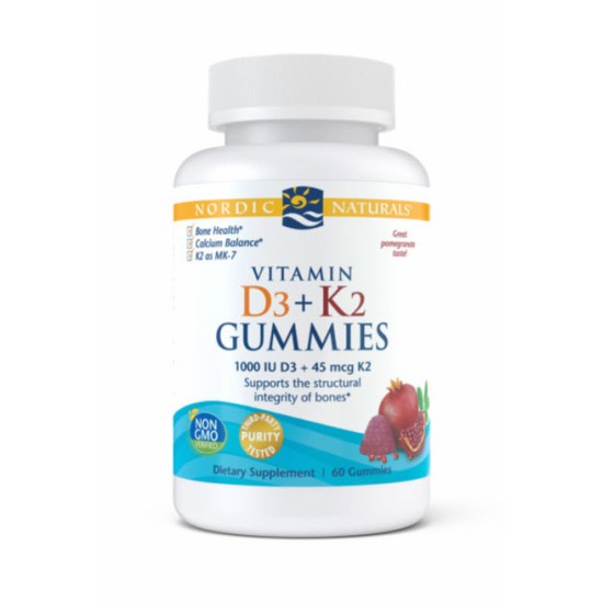 Nordic Vitamin D3+ K2 60 Gummies