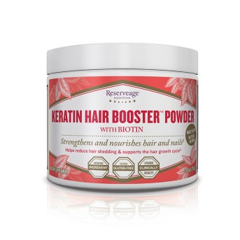 Reserveage nutrition keratin hair booster powder con biotin