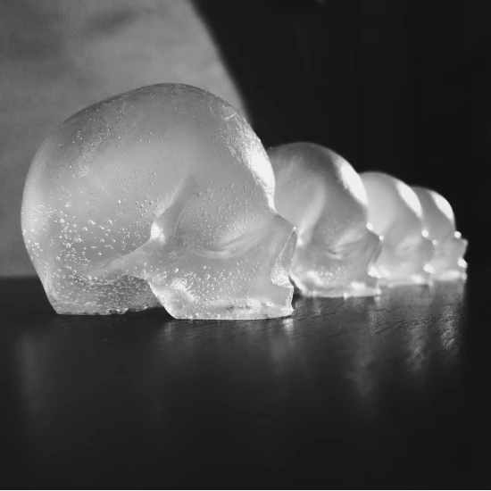 Rebels black & clear glycerin skull soap pack 3