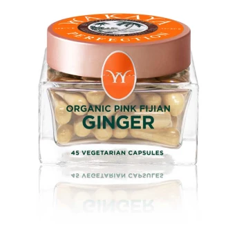 Pink Fijian Wakaya Organic Pink Fijian Ginger Capsules 45x380gr