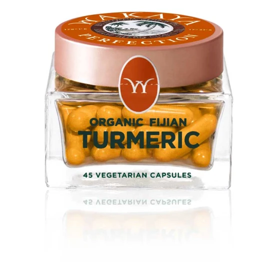 Pink Fijian Wakaya Organic Fijian Turmeric Capsules