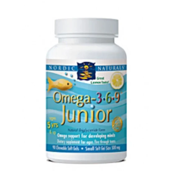 Nordic Omega-3.6.9 Junior 90 Gels Lemon