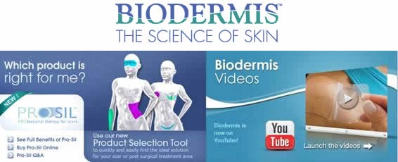 reparación de una cicatriz con Biodermis