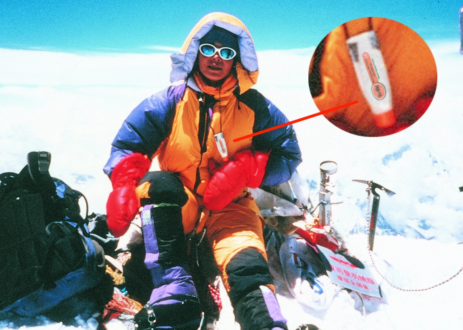 Yu-Be protector en la nieve