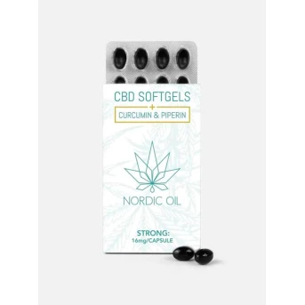 Nordic Oil Cbd Softgels Curcumin Piperine Capsule 16mg