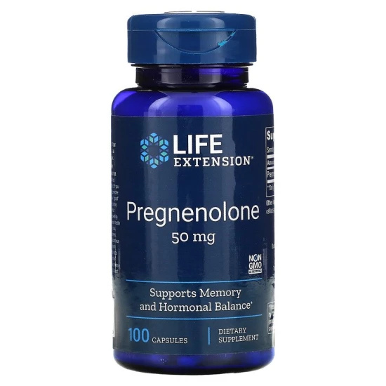 Life Extension Pregnelone 50mg 100 Caps
