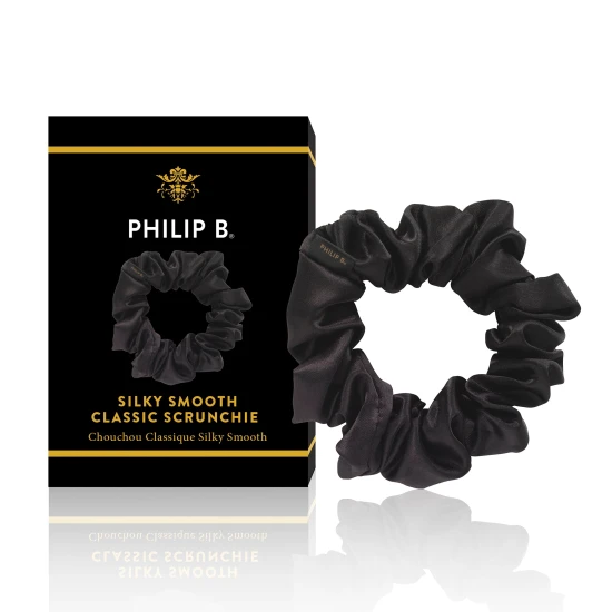 Silky Smooth Classic Black Scrunchie