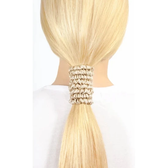 Pilo Silk Hair Ties Mulberry Beige Fi