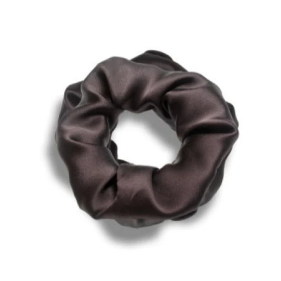 Pilo Silk Hair Ties Mulberry Marró Ample