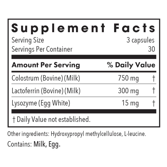 ALLERGY RESEARCH LAKTOFERRIN WITH COLOSTRUM 90 CAPS