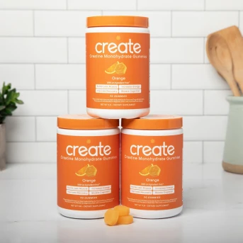 CREATE CREATINE MONOHYDRATE GUMMIES ORANGE 90 GUMMIES 