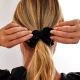 Silky Smooth Classic Black Scrunchie