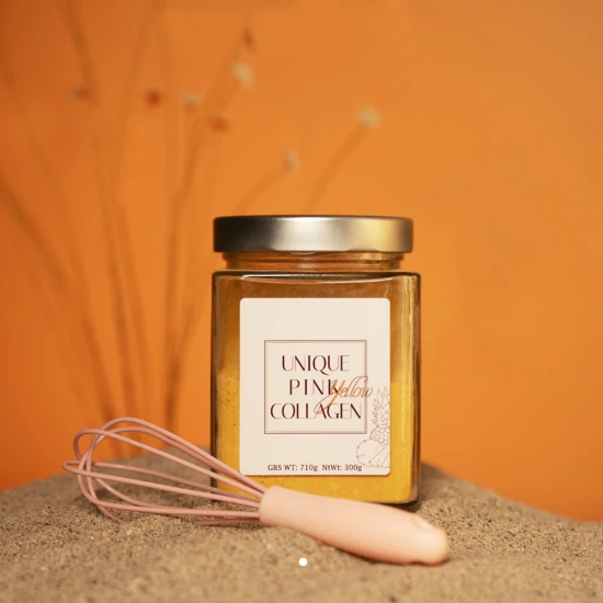 UNIQUE PINK YELLOW COLLAGEN
