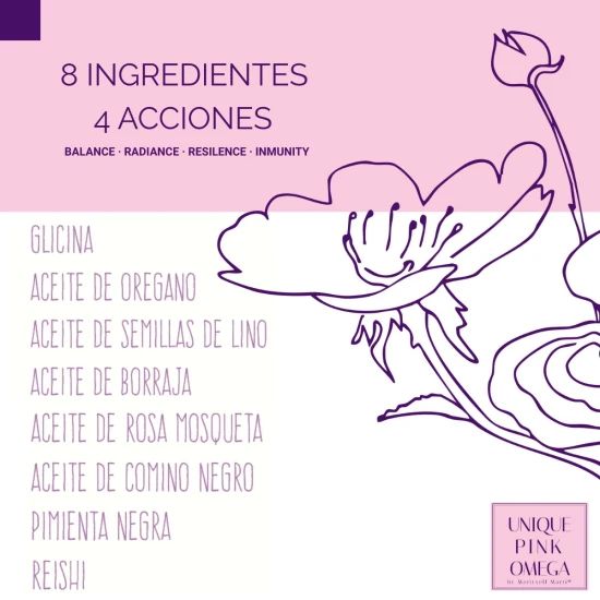UNIQUE PINK OMEGA — Nutrició essencial en càpsules