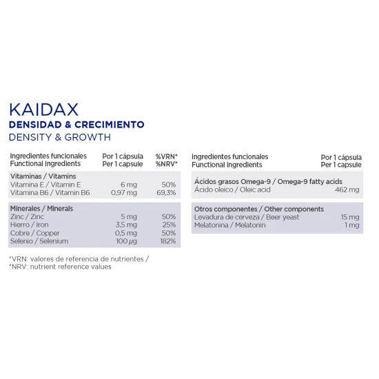Kaidax Densidad & Crecimiento 60 Caps