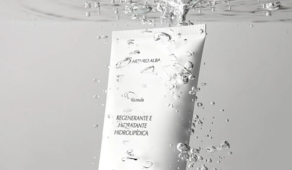 Hidratant ARTURO ALBA submergit en aigua