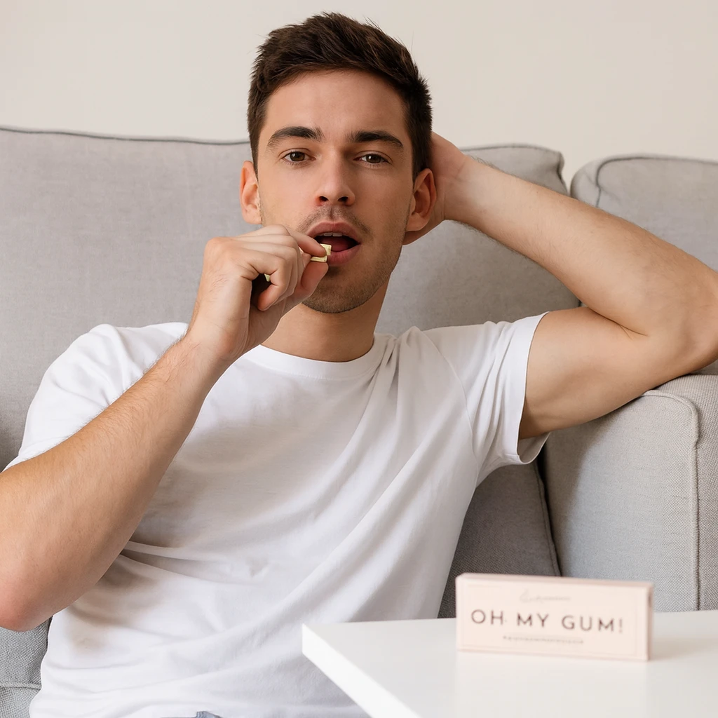 Oh My Gum chicle con xilitol para salud bucal sin azúcar